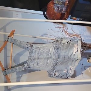 Overall Jean shorts. H&M size 6